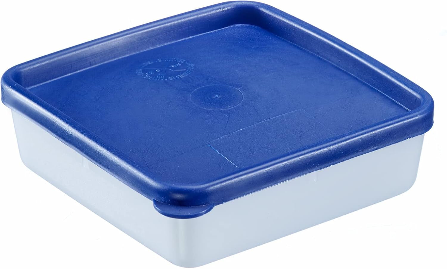 Westmark 4 pojemniki do przechowywania/zamrażania żywności, łącznie z pokrywką, pojemność: 0,25 l każdy, możliwość układania w stosy, tworzywo sztuczne, Trio, kolor: przezroczysty/niebieski, 25042270 Pudełka do przechowywania żywności Naty Shop