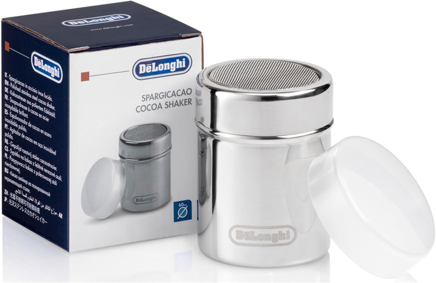 De'Longhi DLSC061 Shaker do kakao ze stali nierdzewnej, 175 ml, srebrny