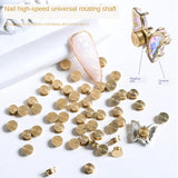 Obrotowe zawieszki do zdobienia paznokci, 20 Stück Spinning Charms do paznokci Obrotowe łożysko do paznokci Für Nail Art Design DIY Crafting Schmuck Zubehör