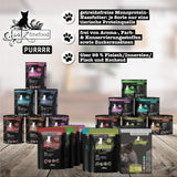 Mokra karma dla kotów Catz Finefood Purrrr z monoproteiną i łososiem nr 1 105, dla kotów z wrażliwym układem trawiennym, 16 x 80 g