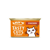 Lily's Kitchen, z naturalnych składników, pyszne kawałki w sosie z kurczaka, mokra karma dla dorosłych kotów, puszka 70g
