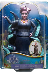 Mattel DISNEY Ariel, Syrenka - Urszula z mackami, odpinanym naszyjnikiem i lawendową fryzurą zapewniającą niekończącą się zabawę fryzjerską, odpowiednia dla dzieci w wieku od 3 lat, HLX12 Naty Shop Dolls