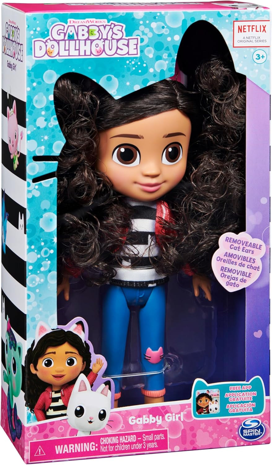 DOMEK DLA LALKI GABBY'S DREAMWORKS - Lalka Gabby Girl o średnicy 20 cm, odpowiednia dla dzieci w wieku od 3 lat
