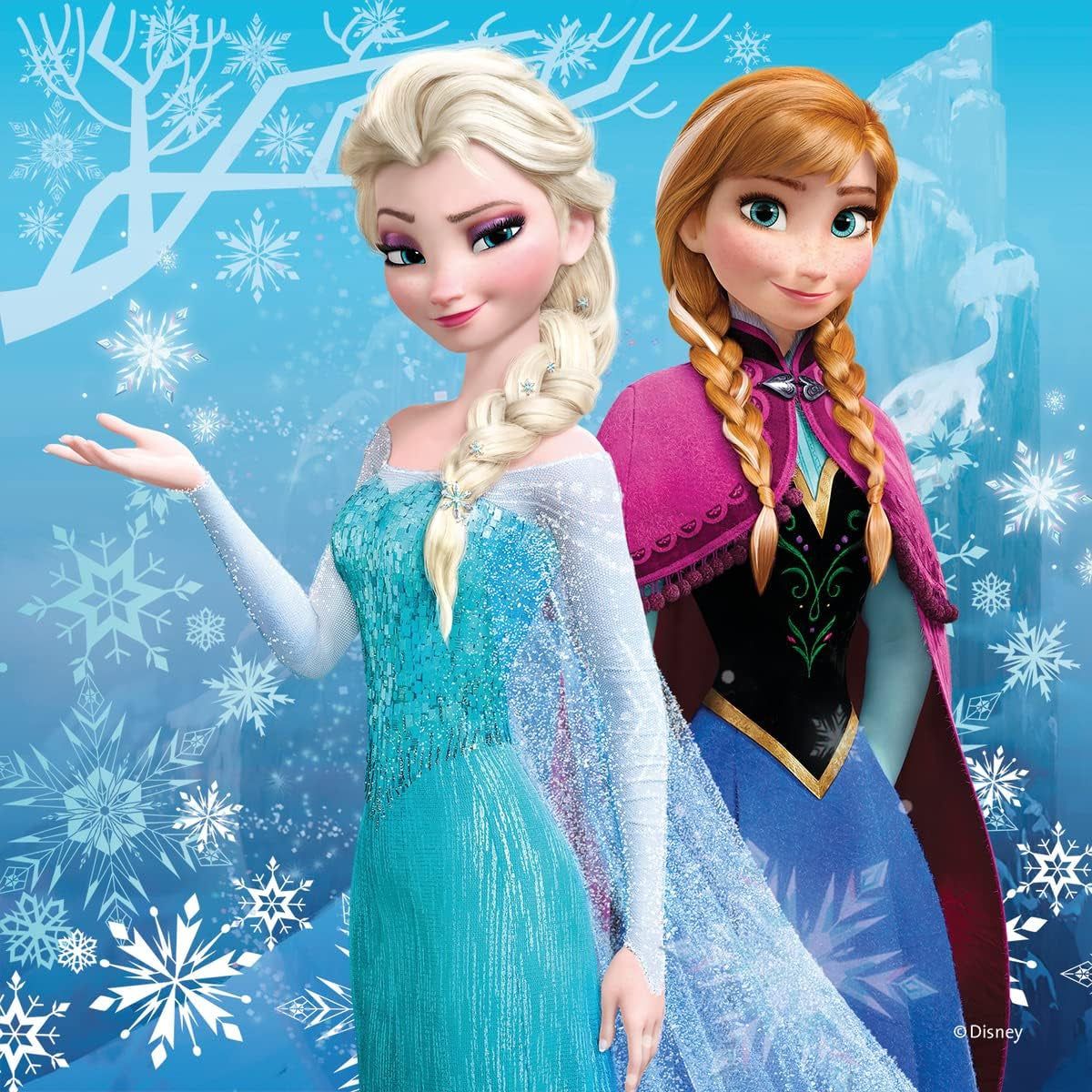 Ravensburger Children's Puzzle - 09264 Przygody w Zimowej Krainie - układanka dla dzieci powyżej 5 roku życia, układanka Disney Kraina Lodu z elementami 3X49 Puzzle Naty Shop