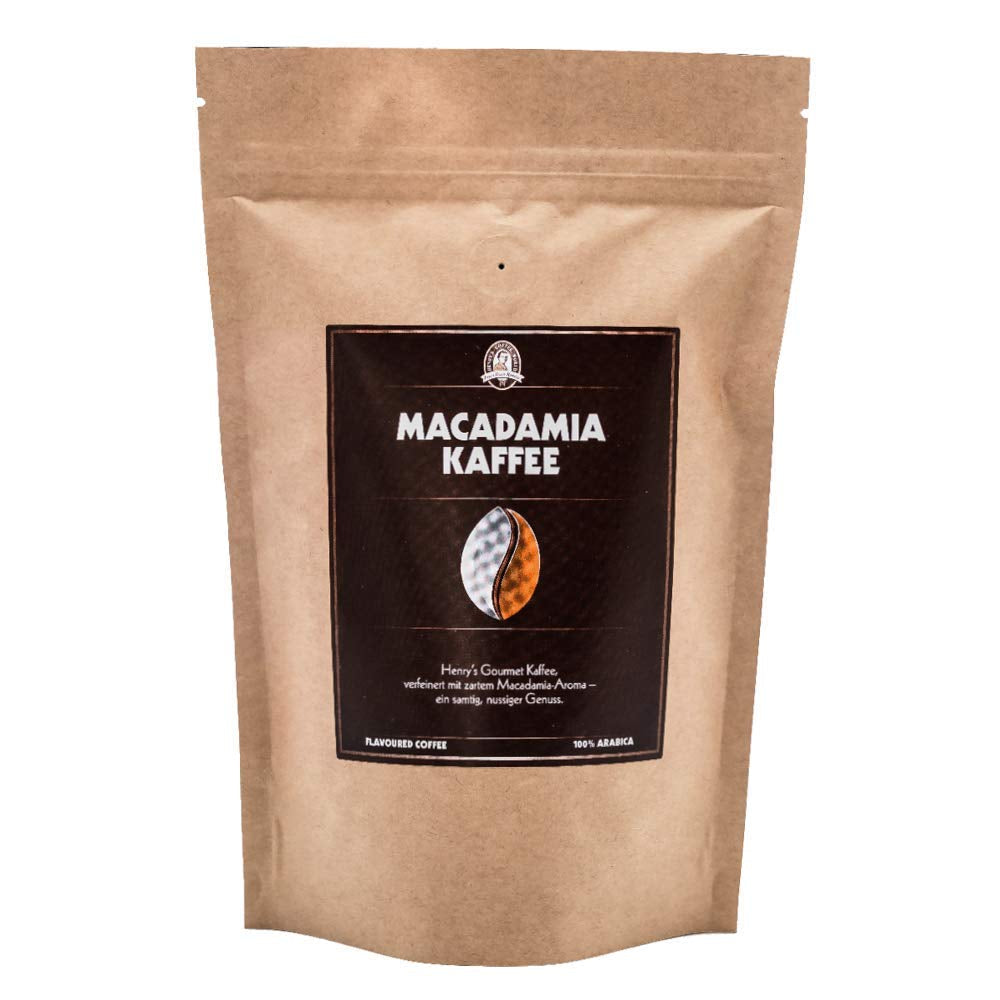 Henry's Macadamia Coffee 1000g - nasza wyrafinowana kawa dla smakoszy o najlepszych smakach - palona ręcznie - ziarna kawy premium