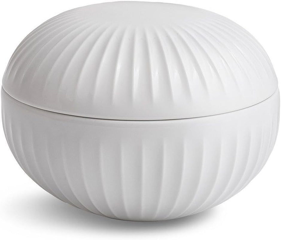 Kähler Bonbonniere Ø12 cm Hammershøi Dekoracja Duński design, biały Pudełka do przechowywania żywności Naty Shop Tytuł domyślny