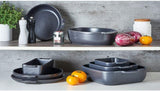 Peugeot Appolia Rechteckige Auflaufform Mit Griffen, Keramik, Schiefer / Grau, 7,2X31X21,7 Cm, Fassungsvermögen: Ca. 2 L, 60060 Formy i blachy do pieczenia Naty Shop