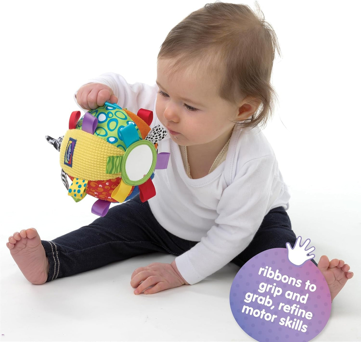 Playgro Loopy Loops przytulanka - Piłka do przytulania dla niemowląt - Zabawki dla niemowląt - Zabawki dla niemowląt - Zabawki - Zabawki - Kolorowe zabawki dla niemowląt Naty Shop