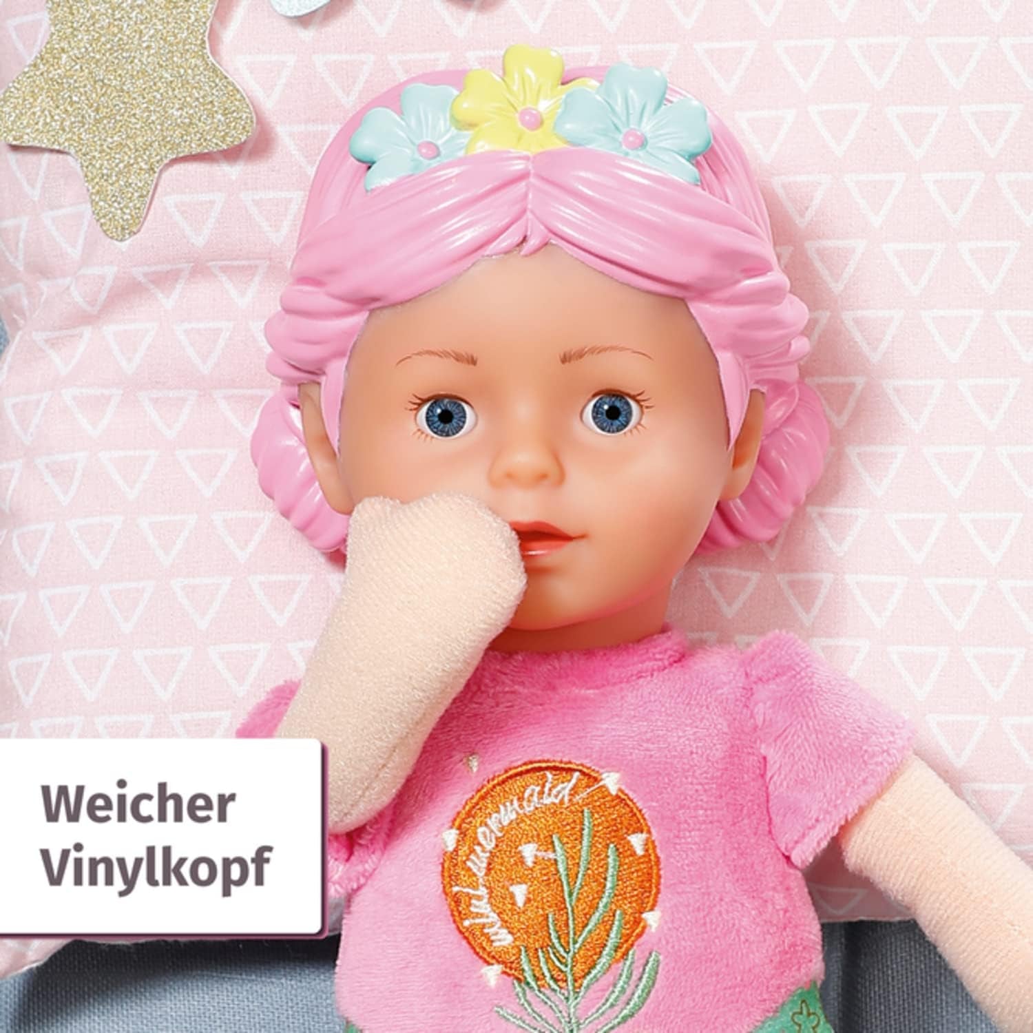 BABY Born Syrenka dla niemowląt, miękka lalka nadająca się do prania, lalka syrenka z miękką winylową głową, wysokość 33 cm, 832288 Zapf Creation