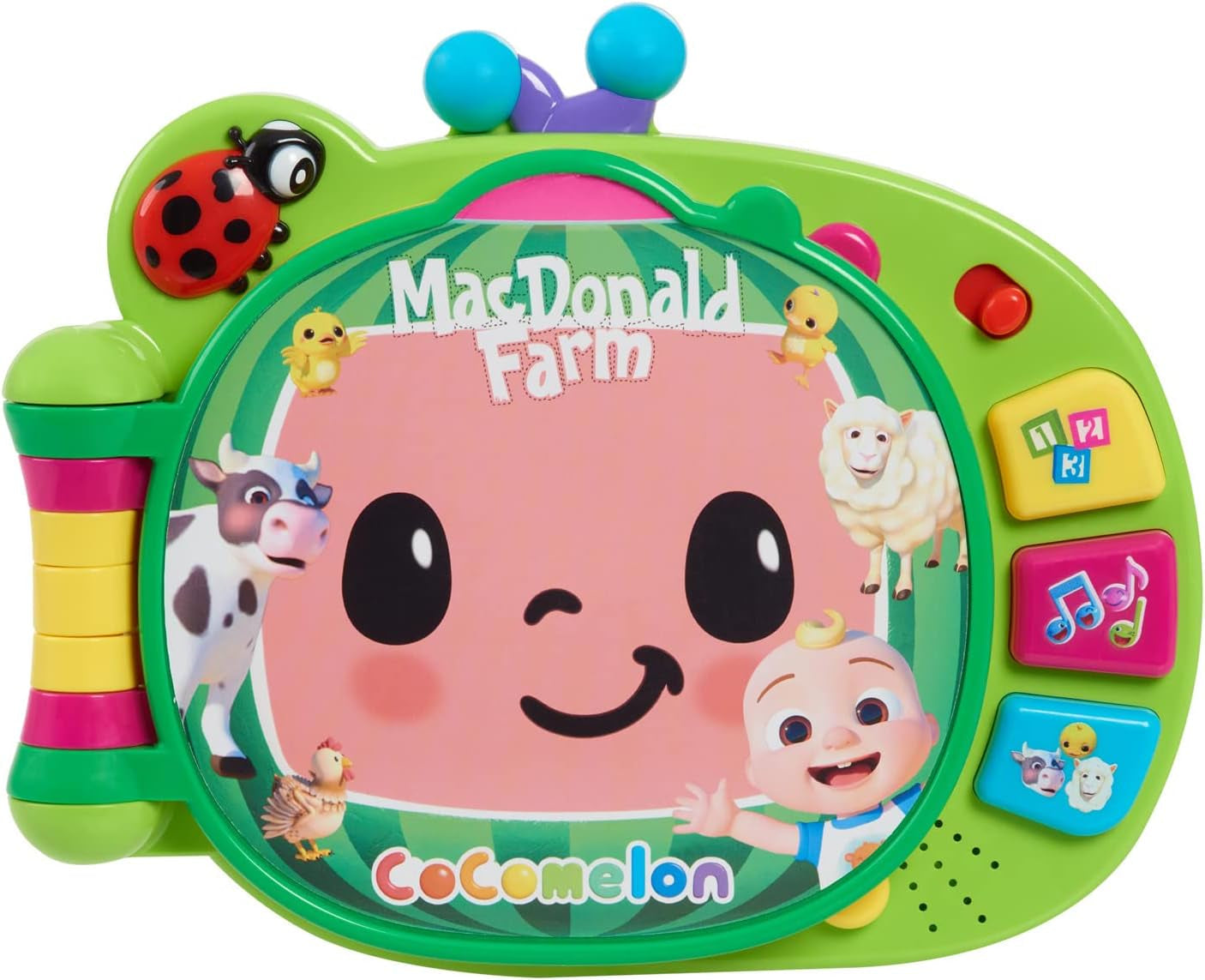 CoComelon, książeczka edukacyjna J.J, funkcje edukacyjne i elektronika, zabawka dla dzieci od 18 miesiąca, CCM10 (wersja francuska) Bebe Toys Naty Shop