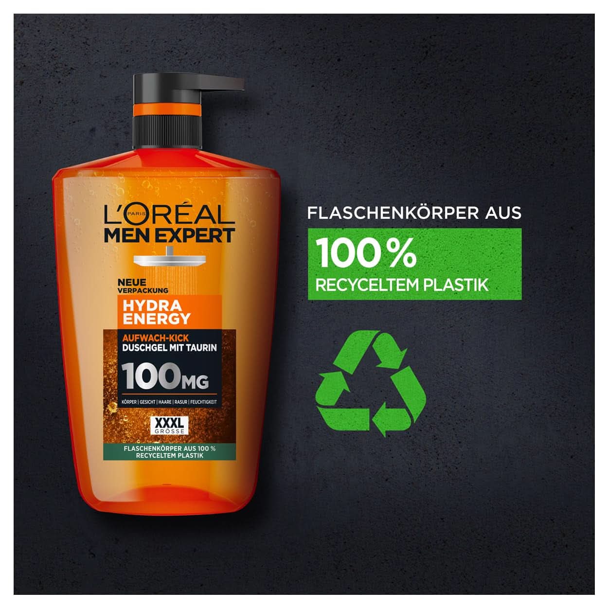 L'Oréal Men Expert XXXL Żel pod prysznic i szampon dla mężczyzn, 1 litr Naty Shop