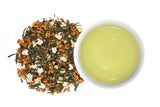 Genmaicha Japońska zielona herbata z prażonym ryżem, 50% Kagoshima Sencha, zielona herbata sypka Premium, tradycyjna mieszanka, bez dodatków smakowych, 100g | Wondertea Japońska zielona herbata Genmaicha
