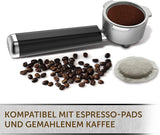 Espresso Breville Prima Latte II | Ekspres do latte i cappuccino | Profesjonalna pompka z 15 barami i spieniaczem do mleka | Srebrny [VCF108X]