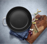 Blacha do serwowania/smażenia WMF Durado 28 cm indukcyjna, stal nierdzewna pokryta powłoką Cromargan, powłoka ceramiczna, żaroodporne Garnki i patelnie Naty Shop