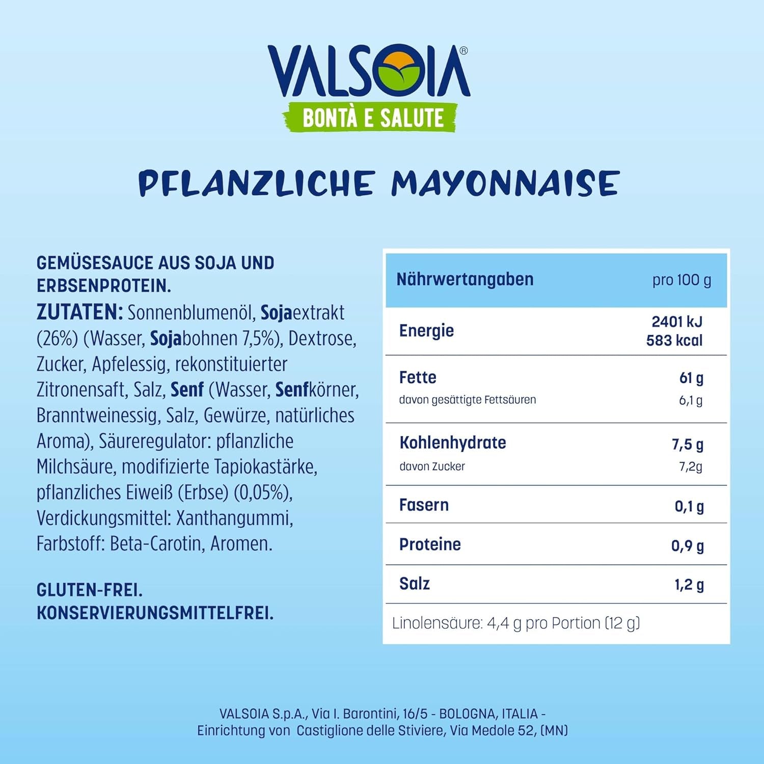 Majonez roślinny sojowy bez jajek, idealny dla wegan i wegetarian, wszechstronny w kuchni, 4 x 150ml