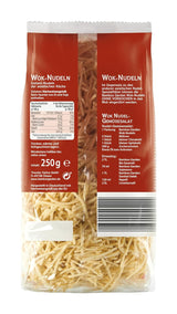 Ogród Bambusowy - Makaron Wok | Makaron błyskawiczny z jajkiem | Wymieszaj, nie jest wymagane wstępne gotowanie | Do azjatyckich dań z woka | 250 g w worku