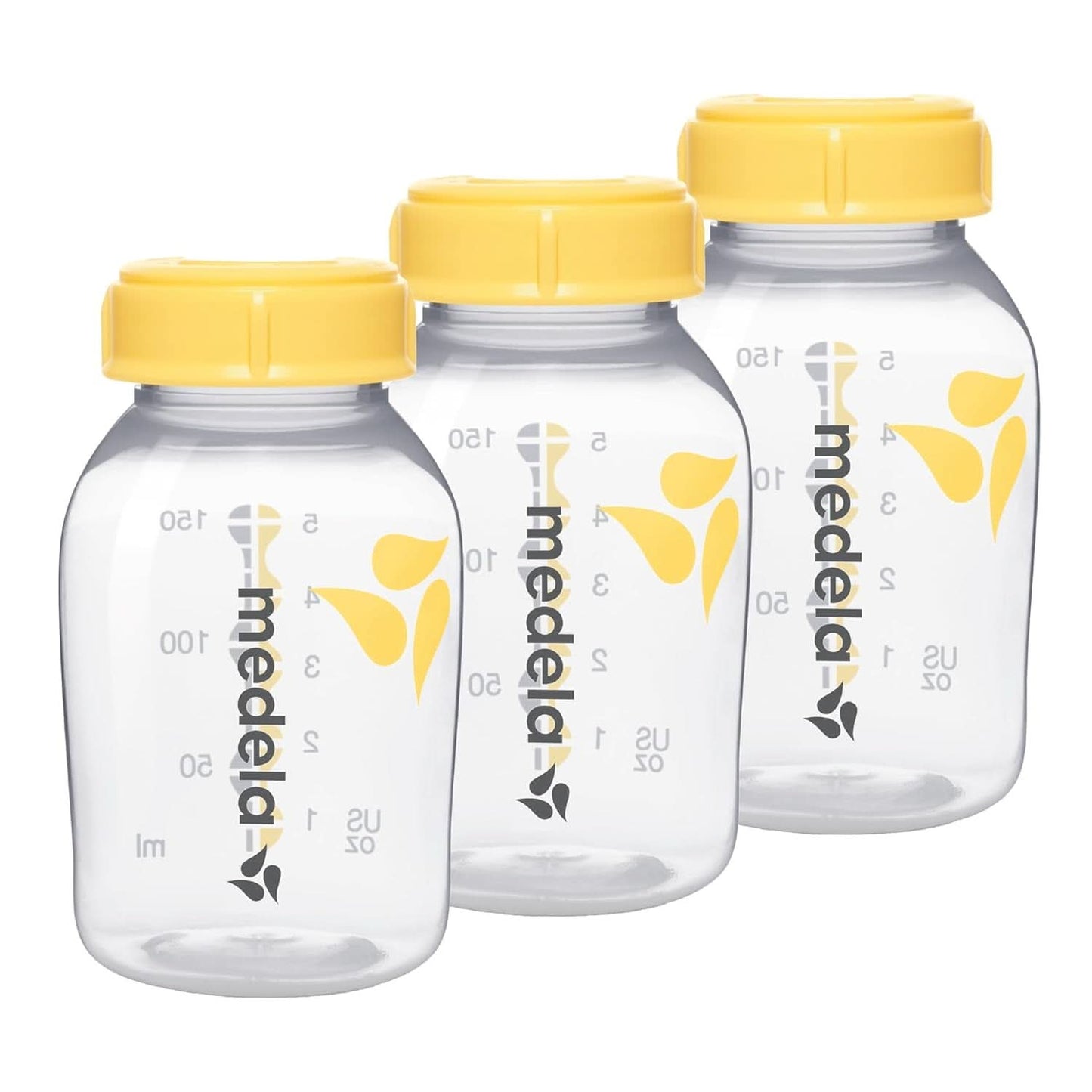Medela Flaschen Zur Austellungen Von Muttermilch | Bez Bpa | Packung À 3 × 150 ml Żywność dla niemowląt i akcesoria do karmienia piersią Naty Shop Flaschenset (3X 150 ml)