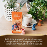 Czekolada - Asortyment FIORETTO Minis | 115 g | Około. 10 pralin z mlecznej czekolady o smakach marcepanu, cappuccino i nugatu, zawiera alkohol | Czekoladowy zestaw upominkowy | Zestaw upominkowy z czekoladą (5 szt.)