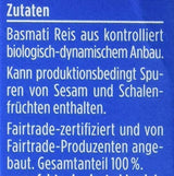 Davert organiczny ryż Basmati w torebkach do gotowania, 2 torebki, 250g