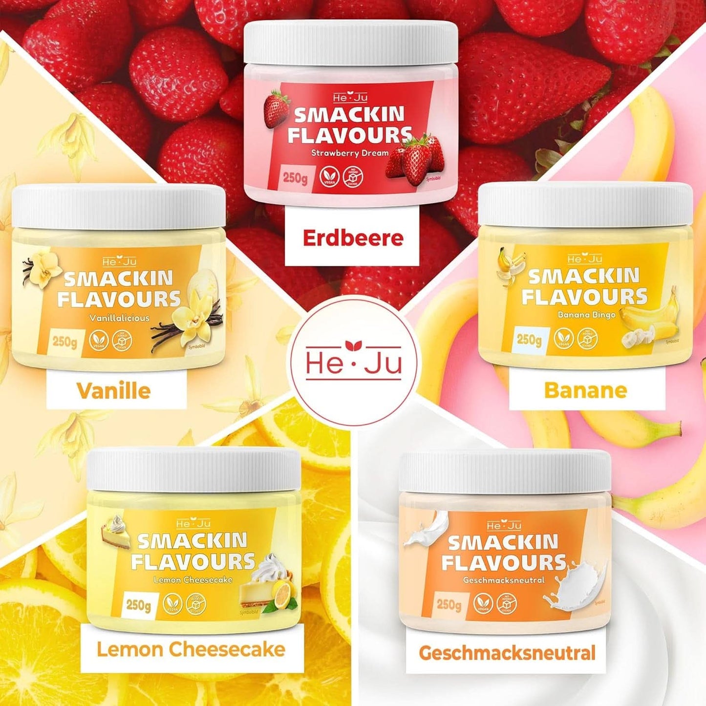 He-Ju, Proszek o smaku waniliowym, 250 gramów Aromas Naty Shop
