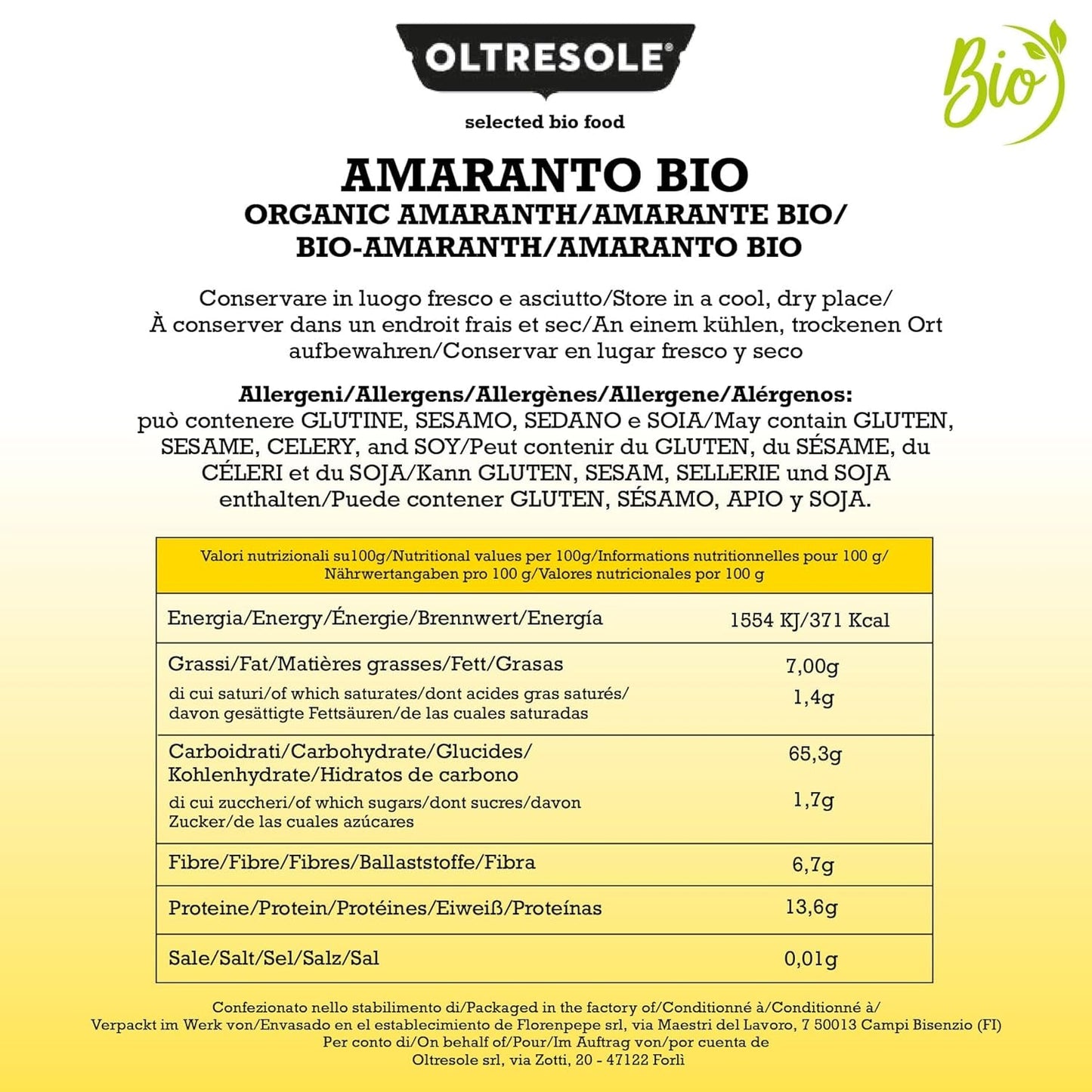 Organiczny amarantus 5 kg, surowe ziarna w ziarnach, nasiona z kontrolowanych kultur organicznych, bogate w błonnik, minerały i witaminy, opakowanie ekonomiczne