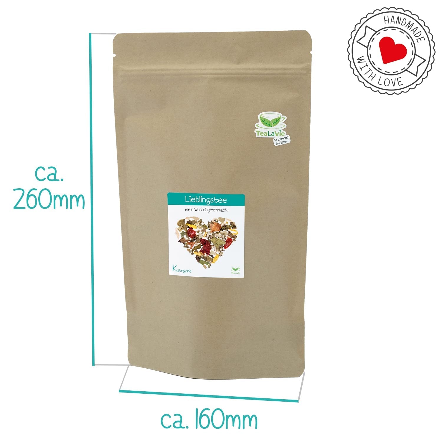 Tealavie - Herbata dla dzieci bez cukru - Poziomki i rabarbar (200 g) Tealavie Fruit - Herbata owocowa sypka