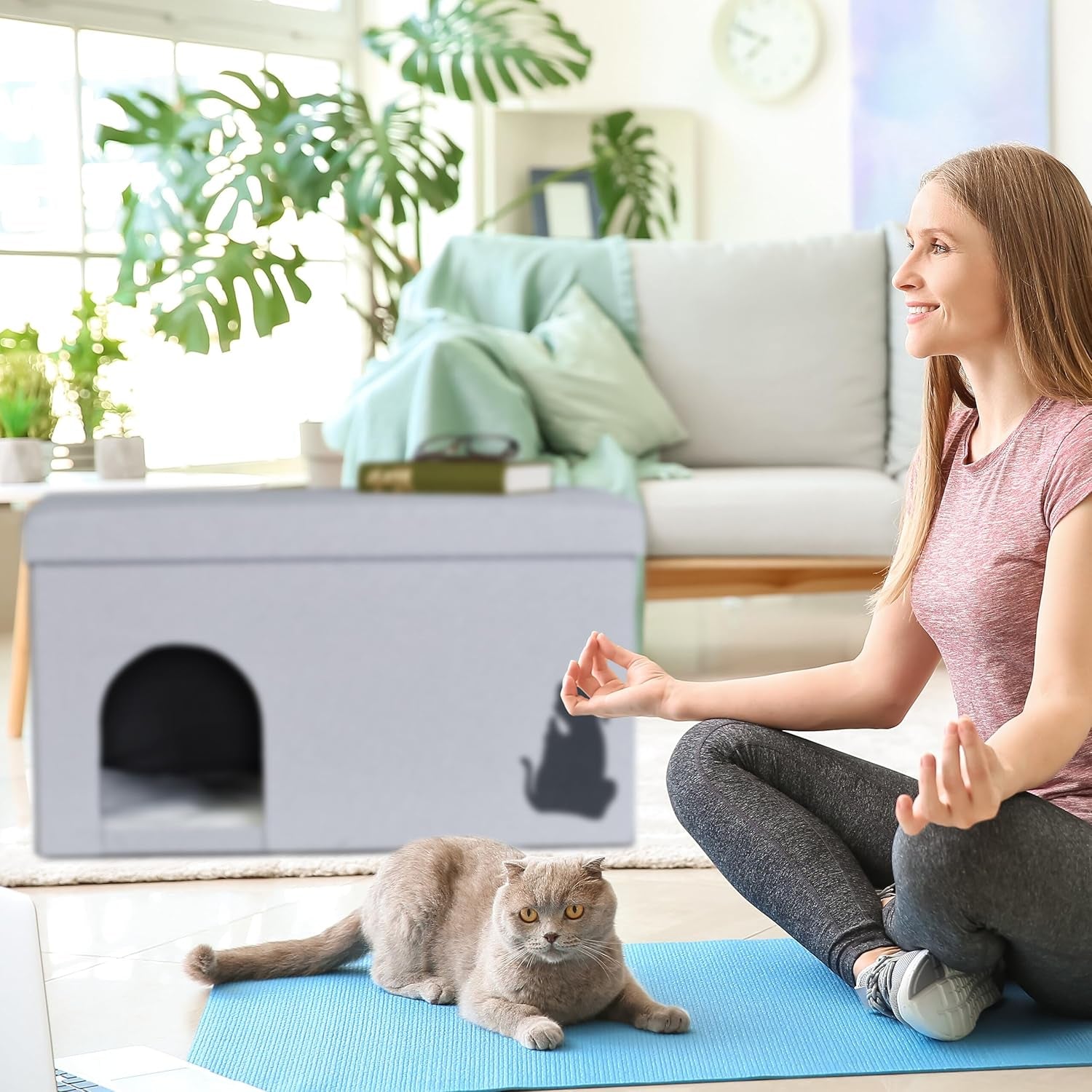 Koce i meble, Zwierzęta domowe, Jaskinie i domy, Koty, Legowiska dla kotów, Koty - legowiska, materace