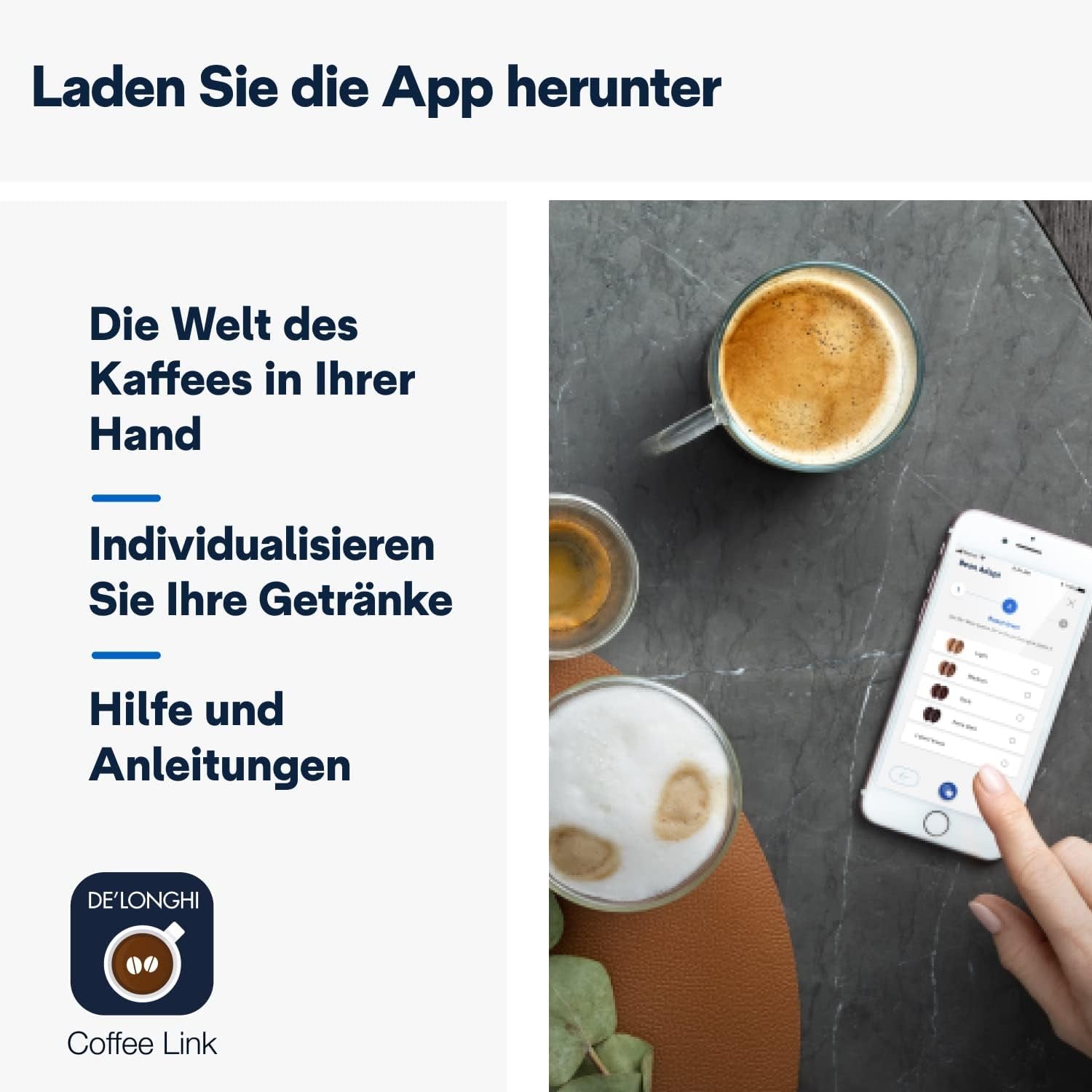 De'Longhi Dinamica Plus ECAM 370.70.B W pełni automatyczny ekspres do kawy z systemem LatteCrema Milk, Cappuccino i espresso, kolorowy ekran dotykowy TFT 3,5 cala i sterowanie za pomocą aplikacji, funkcja kawy, czarny