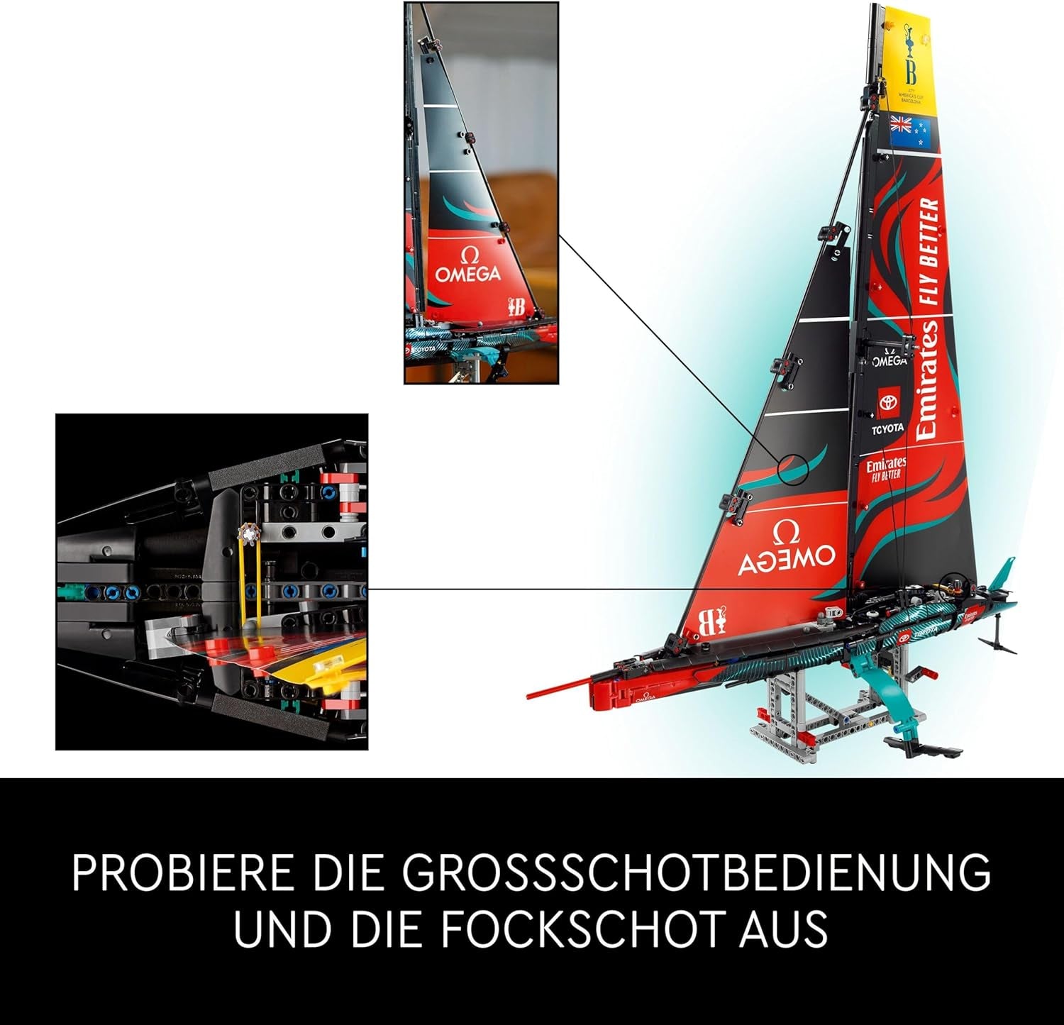 LEGO Technic Emirates Team New Zealand AC75 Racing Yacht Zestaw do budowania żaglówki dla dorosłych Prezent dla mężczyzn i kobiet Kreatywne i relaksujące zajęcia 42174 Zestawy do budowania Besuche w sklepie LEGO