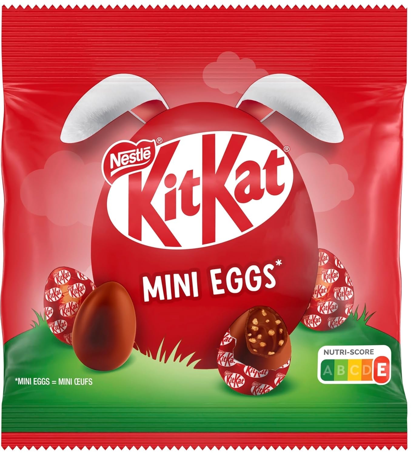 NESTLÉ Mini Eggs, małe jajka z mlecznej czekolady z kremowym nadzieniem i chrupiącymi kawałkami, 1 opakowanie (1 x 89g)