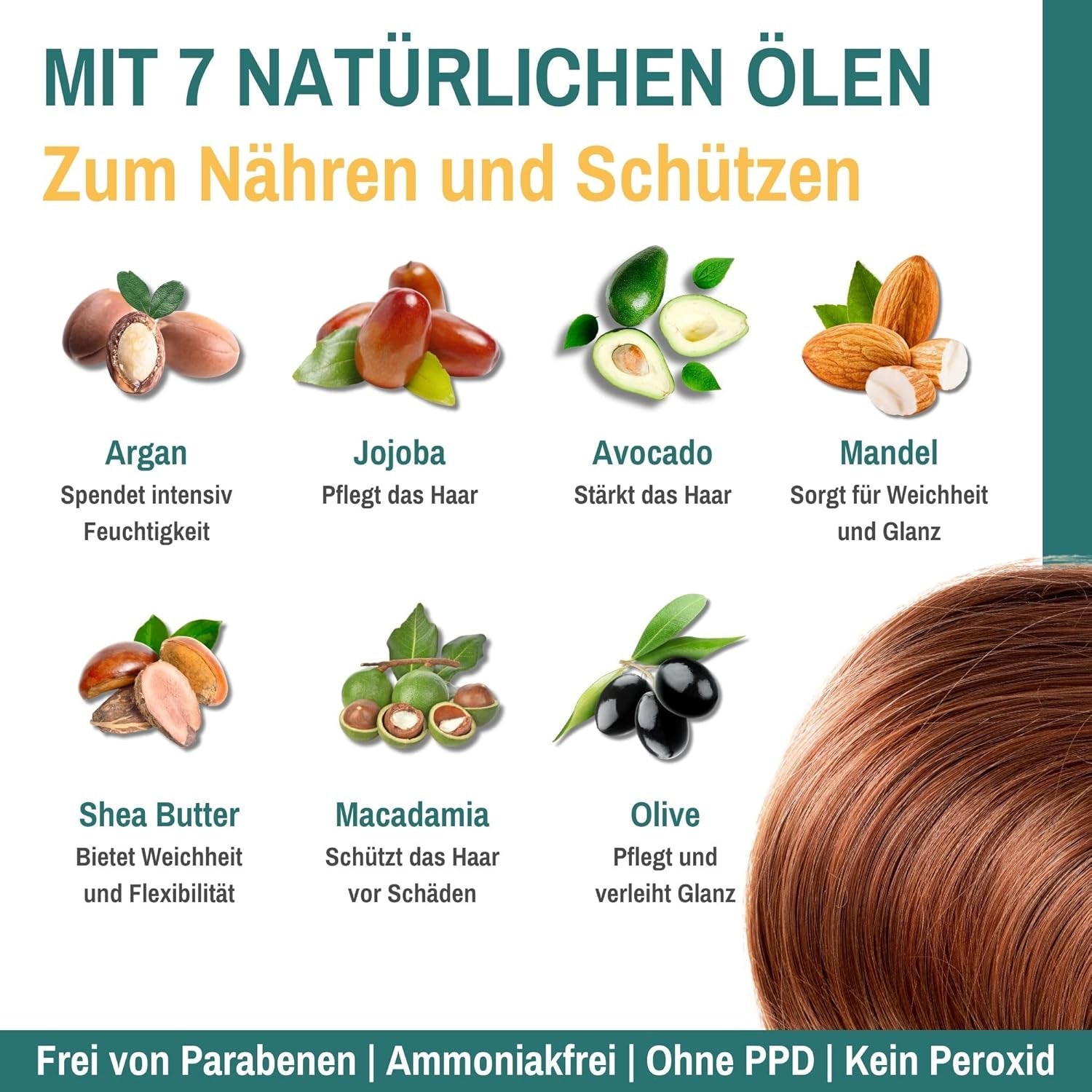 Leganza Naturalny balsam do farbowania włosów Color 71 Café Latte | Farba do włosów bez amoniaku | Wzbogacony 7 naturalnymi olejkami | Farba do włosów Naty Shop 150 ml