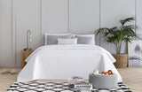 Todocama Fine Boutique Narzuta z wzorem w romby Wiosna Lato Jesień Zima 100% wyjątkowo miękka wielofunkcyjna narzuta z mikrofibry 105-200 X 260 cm Beżowe Łóżka i koce Besuche den Todocama-Store Biały Cama 80/90 - 180X260 cm