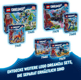 LEGO Dreamzzz Motocykl z kotem Zoey 2 w 1 prezent dla dzieci w wieku powyżej 7 lat Model zwierzęcia Zabawka z klocków konstrukcyjnych Motocykl Zestaw do zabawy fantasy dla chłopców i dziewcząt 71479 Zestawy do budowania Beuche den LEGO-Store