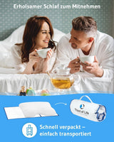 Poduszka do spania na boku GIANFAR | Ortopedyczna poduszka podtrzymująca szyję | Ultra świeża pianka z pamięcią kształtu na ból gardła i migrenę | Osłona termoregulacyjna | Poduszka do spania na boku z kręgosłupem szyjnym 55X40X12/10 cm Poduszki ortopedyczne szyjne Naty Shop