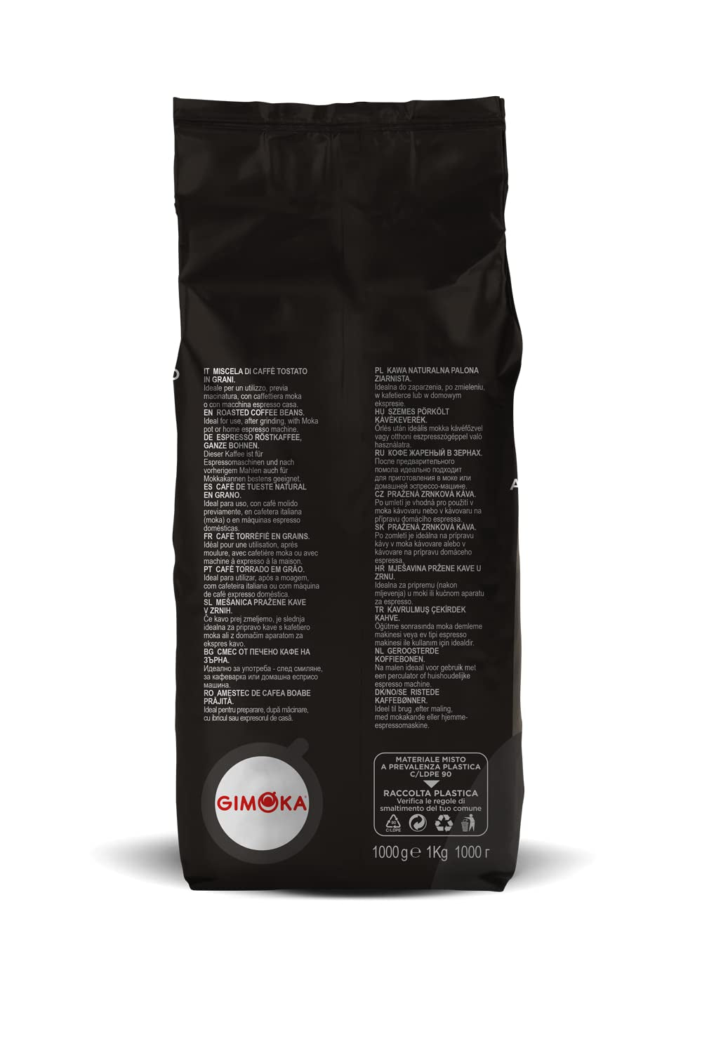 Gimoka – Kaffeebohnen – 1 kg – Mieszanka klasyczna – Intensität 10 – wyprodukowano we Włoszech – Opakowanie 1 kg
