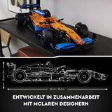 Lego Technic Samochód wyścigowy Formuły 1 McLaren — dorosły model F1 z silnikiem V6 i układem kierowniczym — Prezent dla fanów sportów motorowych i kolekcjonerów — 42141 Zestawy do budowania Besuche den LEGO-Store