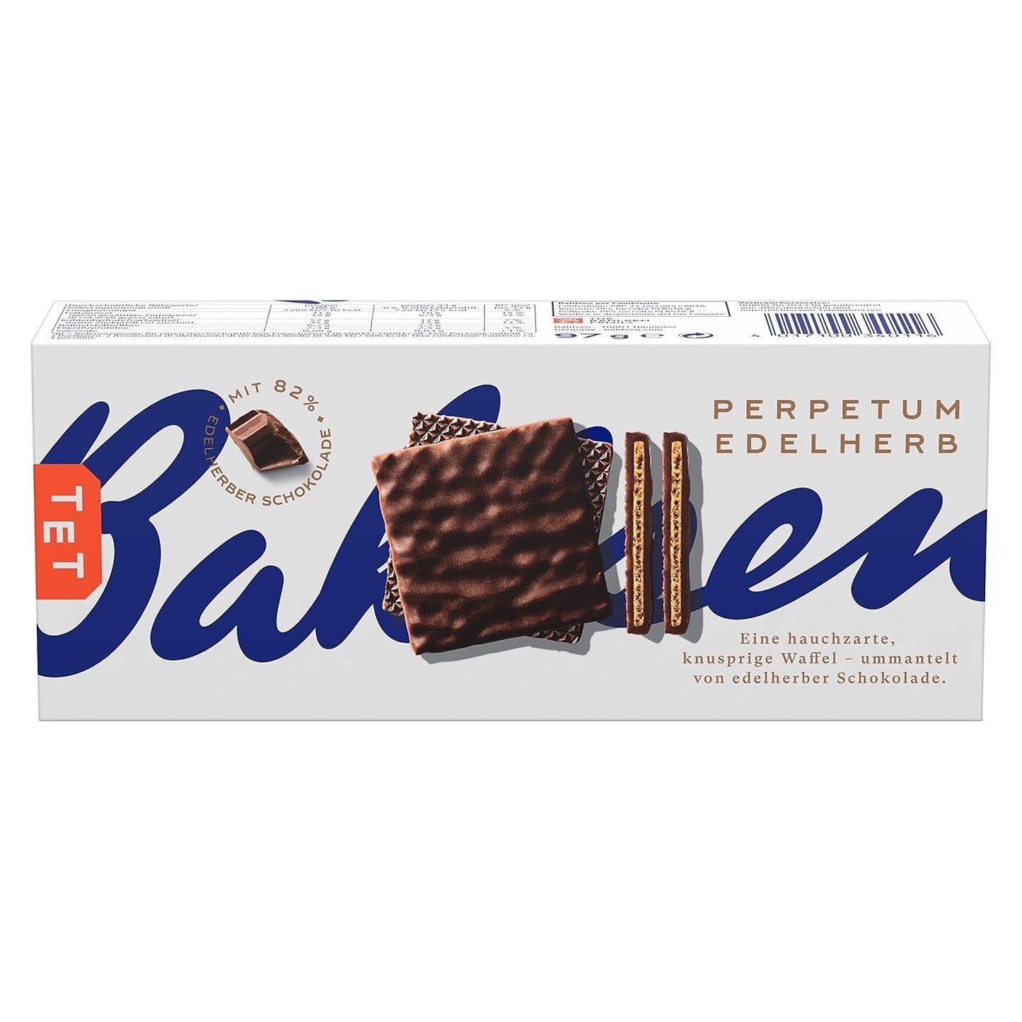 Bahlsen Perpetuum Edelherb - Wafel czekoladowo-owocowy (1 x 97g) (4 sztuki w opakowaniu)