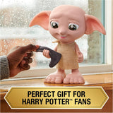 Spin Master 6067280 Wizarding World Harry Potter Magical Interactive Dobby Elf Skarpetkowa lalka, ponad 30 dźwięków i fraz, 21,6 cm, zabawka dla dzieci, czarna