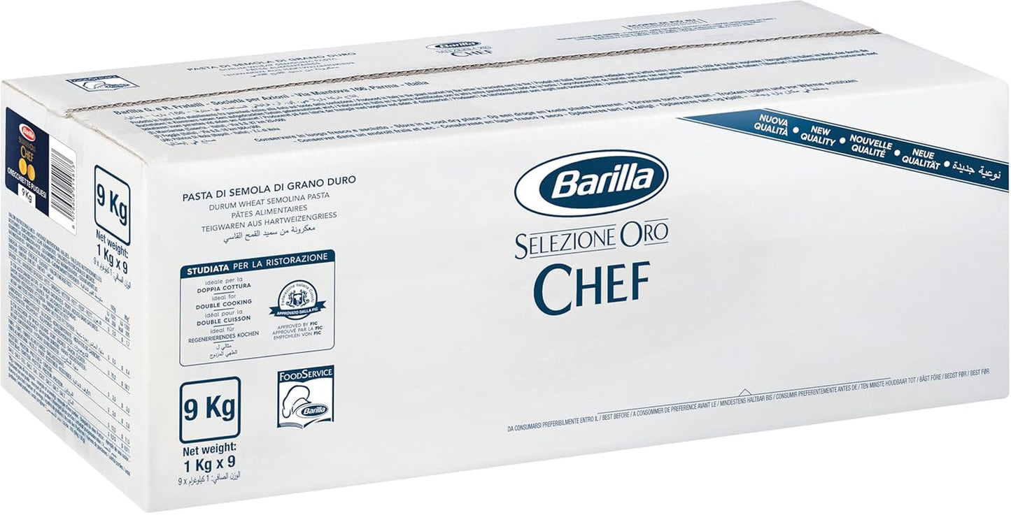 Barilla Selezione Oro Chef Orecchiette Pugliesi, opakowanie 9 sztuk (9 x 1kg)