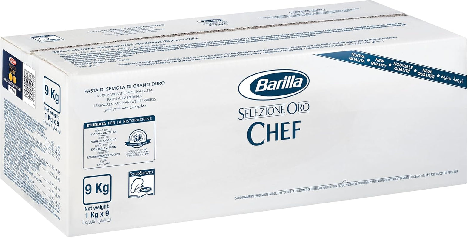 Barilla Selezione Oro Chef Orecchiette Pugliesi, opakowanie 9 sztuk (9 x 1kg)