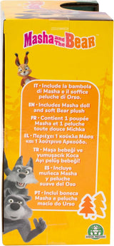 Masza i Michka 12 cm lalka Masza i 20 cm pluszowa zabawka Bärka dla dzieci w wieku 3 lat i więcej MHA21