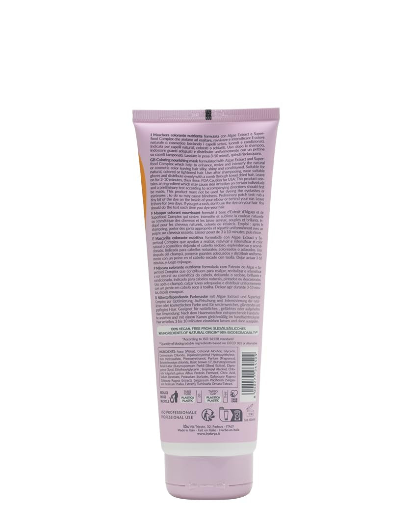 INEBRYA KROMASK maska kolorowa, odżywcza, miodowa, 250 ml Naty Shop maska do włosów