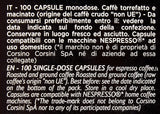 Caffè Corsini - Classico Italiano, Miscela Di Caffè In Nespresso Kompatybilne kapsułki, Gusto Forte E Deciso - Confezione Da 100 kapsułek