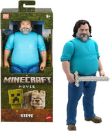 Zestaw Mattel Minecraft Story z 4 figurkami i 3 akcesoriami Spotkania w świecie Minecraft Kolekcjonerska zabawka inspirowana filmem Figurki JFR70 Naty Shop Steve