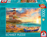 Schmidt Spiele 59765 Zachód słońca w zatoce latarni morskiej, układanka 1000 elementów, kolorowe Puzzle Naty Shop Domyślny tytuł