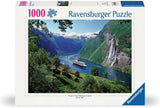Ravensburger Puzzle 12000475 - Norweski Fiord - 1000 elementów puzzle dla dorosłych i dzieci od 14 lat, norweskie puzzle krajobrazowe Puzzle Naty Shop Nowy design