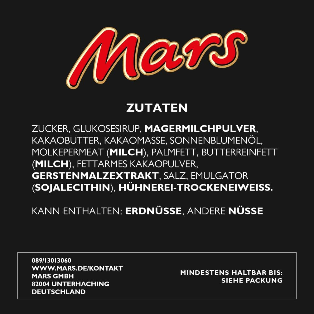 Batony Mars, karmel, czekolada, 1 opakowanie 5 batoników (1 x 225 g)