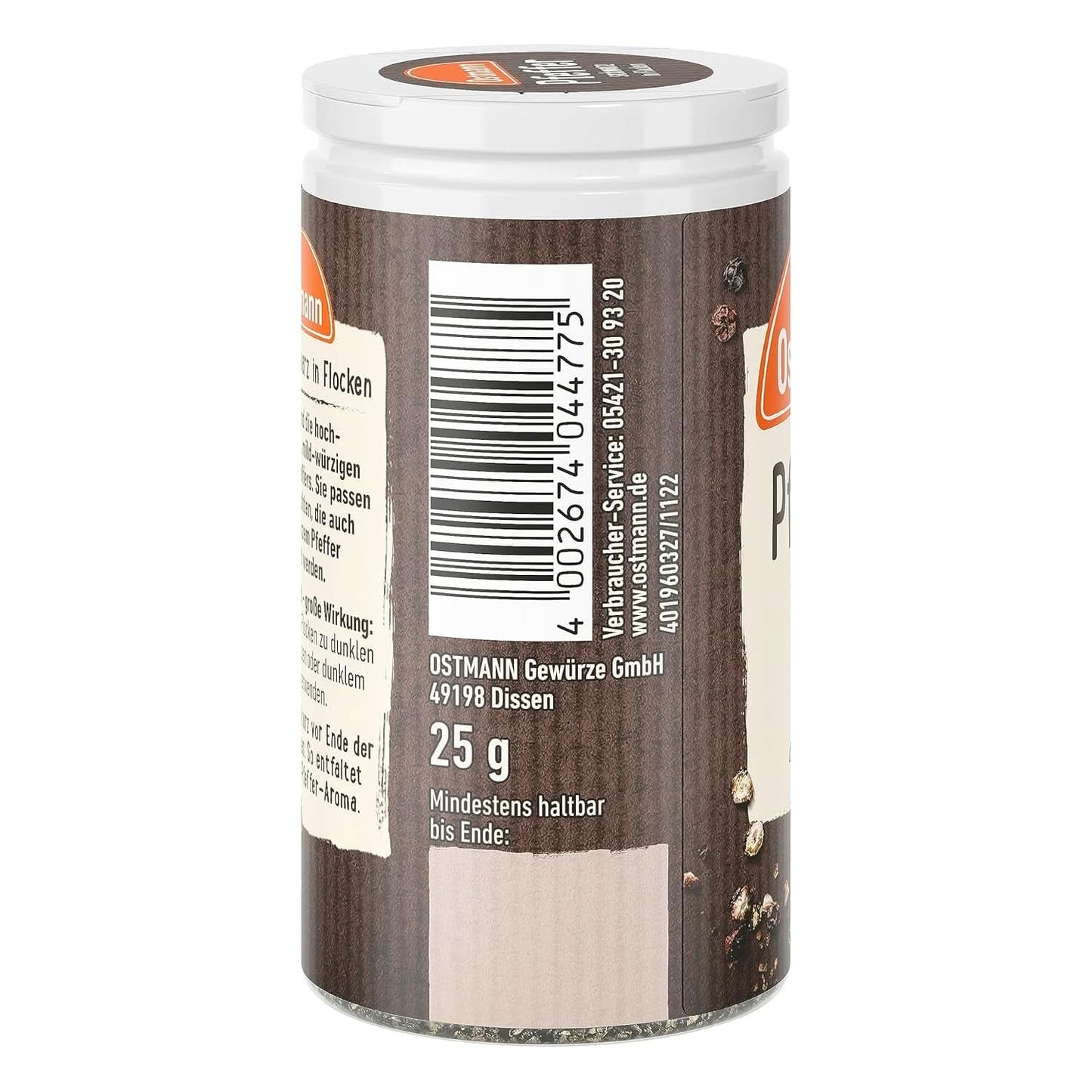 Ostmann - Pieprz czarny w płatkach, 25 gramów Condimente Naty Shop