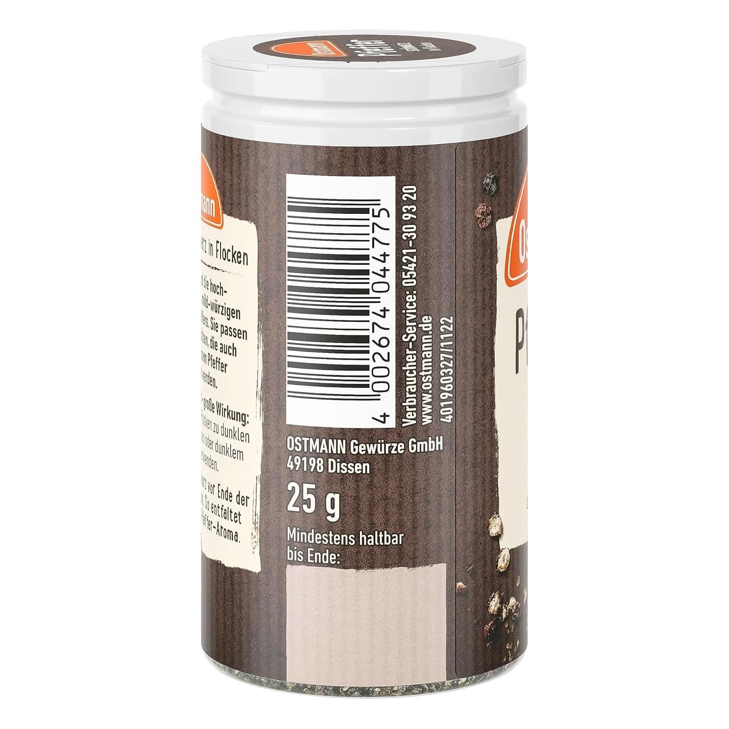 Ostmann - Pieprz czarny w płatkach, 25 gramów Condimente Naty Shop