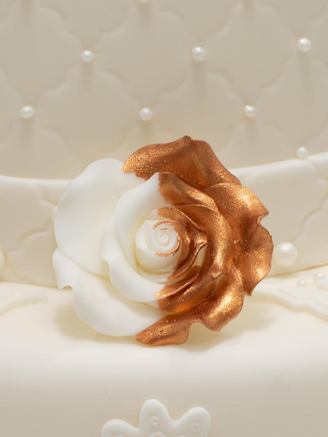 Jadalny barwnik spożywczy Sugarflair Lustre Blush Rose Gold - jadalny proszek połyskujący do ciast, babeczek, czekolady, ciastek, deserów, lodów, napojów, koktajli i nie tylko - 4g